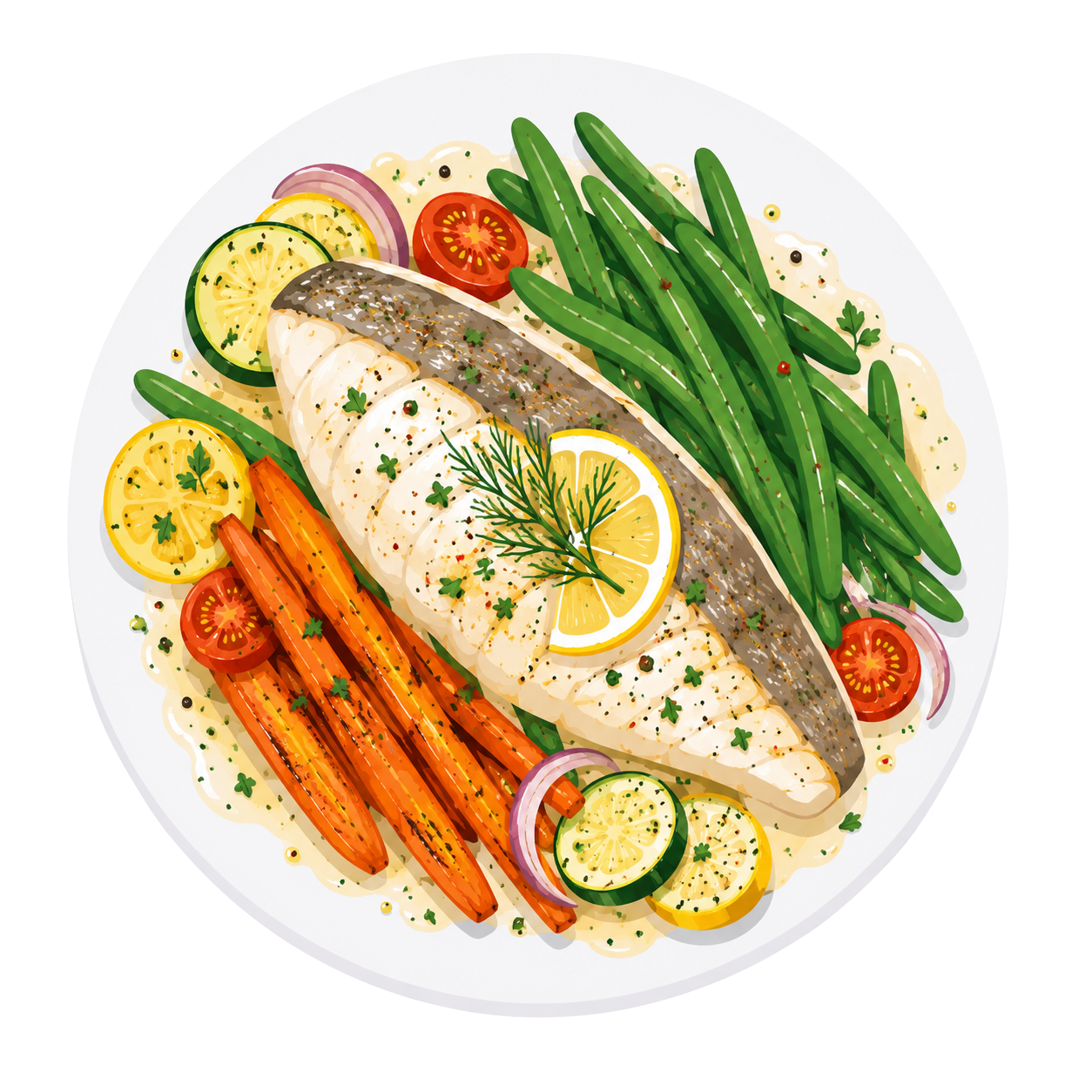 Repas très élaboré